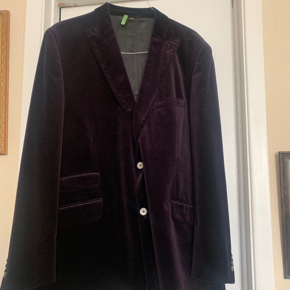 Plum Soft Velvet Jacket